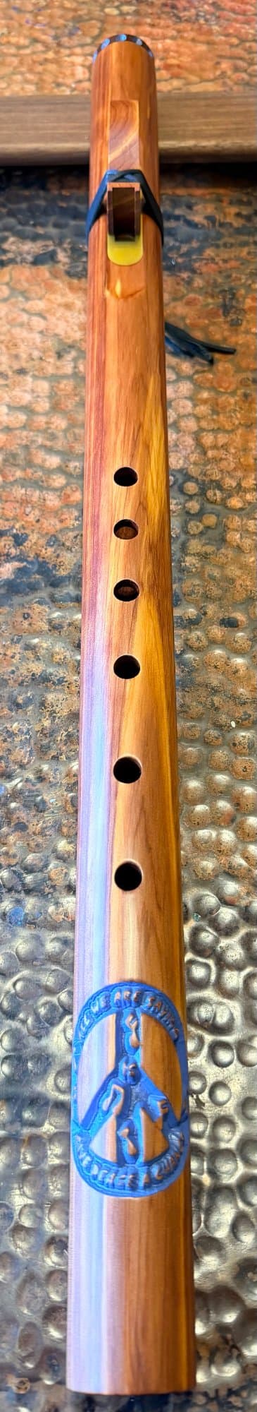 E-minor Carved and Painted Peace Sign
